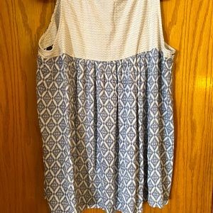 Mixed print tank top